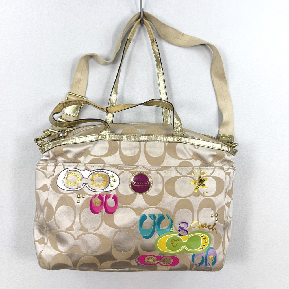 Coach Diaper Bag / Signature C Graffiti Canvas / Shoulder Strap